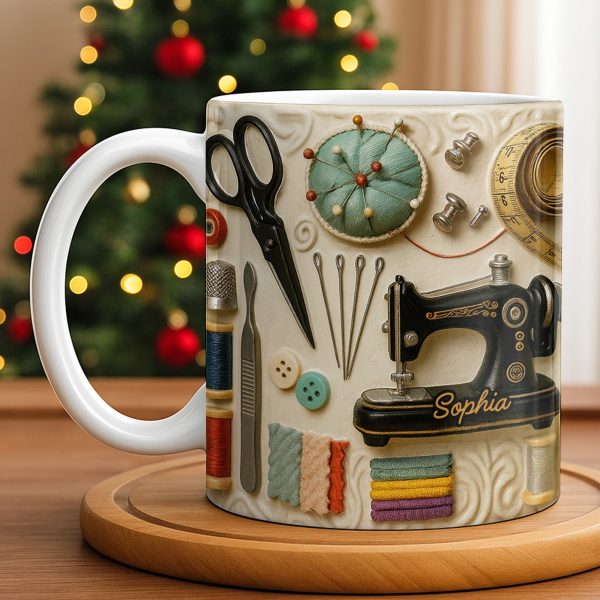 Capture The Essence Of Craftsmanship With Sewing Essentials - Personalized Custom Coffee Mug - JBS020_MG Capture The Essence Of Craftsmanship With Sewing Essentials - Personalized Custom Coffee Mug - JBS020_MG