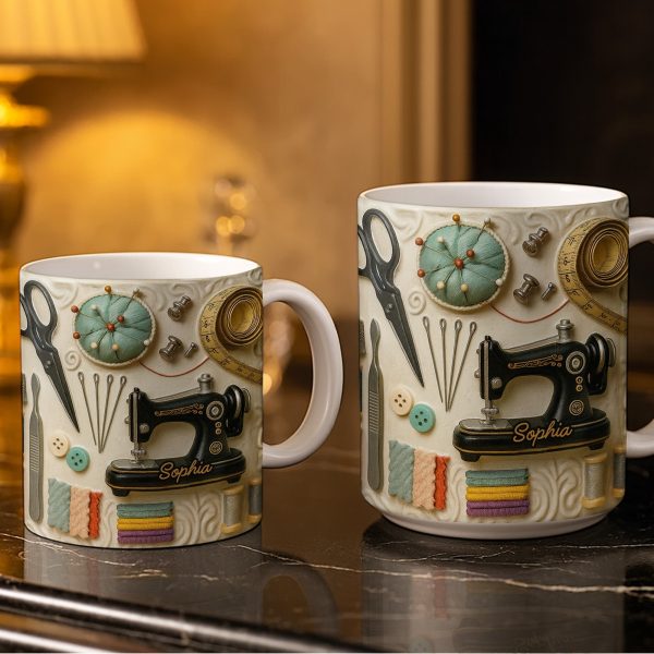 Capture The Essence Of Craftsmanship With Sewing Essentials - Personalized Custom Coffee Mug - JBS020_MG Capture The Essence Of Craftsmanship With Sewing Essentials - Personalized Custom Coffee Mug - JBS020_MG