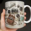 Capture The Moment With Classic Camera And Accessories - Personalized Custom Coffee Mug - JBS083_MG Capture The Moment With Classic Camera And Accessories - Personalized Custom Coffee Mug - JBS083_MG