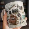 Capture The Moment With Classic Camera And Accessories - Personalized Custom Coffee Mug - JBS083_MG Capture The Moment With Classic Camera And Accessories - Personalized Custom Coffee Mug - JBS083_MG