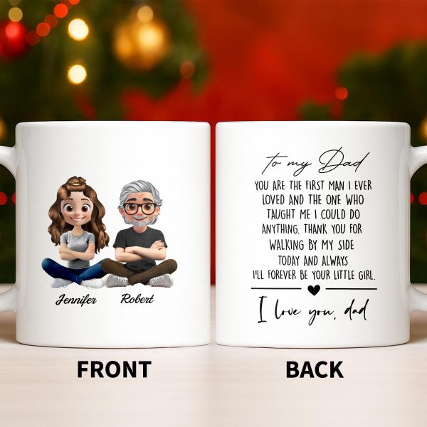 Capture Your Special Moments With Cartoon Couple - Personalized Custom Coffee Mug - DAD291_MG Capture Your Special Moments With Cartoon Couple - Personalized Custom Coffee Mug - DAD291_MG