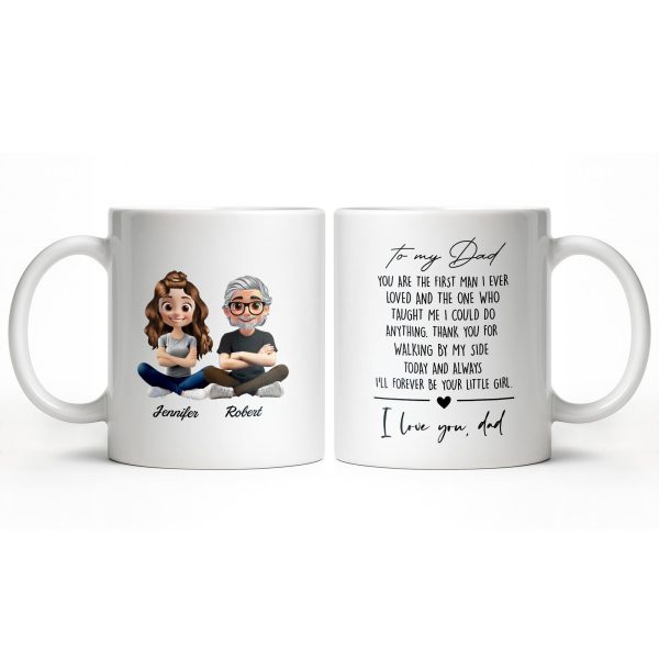 Capture Your Special Moments With Cartoon Couple - Personalized Custom Coffee Mug - DAD291_MG Capture Your Special Moments With Cartoon Couple - Personalized Custom Coffee Mug - DAD291_MG
