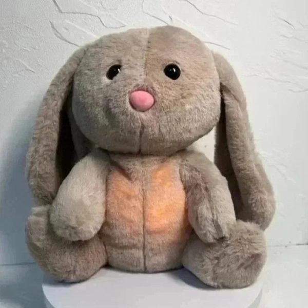 Capybara Breathing Plush Toy with Soothing Music and Light for Baby Sleep