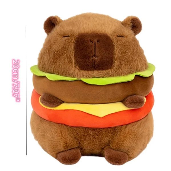 Capybara Burger Plush Toy - Adorable Soft Stuffed Animal Pillow Capybara Burger Plush Toy - Adorable Soft Stuffed Animal Pillow