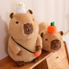 Capybara Plush Toy - Fluffy Fruit-Embracing Doll for Fun Gifts Capybara Plush Toy - Fluffy Fruit-Embracing Doll for Fun Gifts