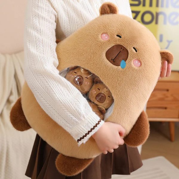 Capybara Squishy Plush Pillow - Adorable Mini Doll for Office Naps Capybara Squishy Plush Pillow - Adorable Mini Doll for Office Naps