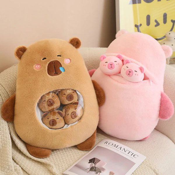 Capybara Squishy Plush Pillow - Adorable Mini Doll for Office Naps Capybara Squishy Plush Pillow - Adorable Mini Doll for Office Naps