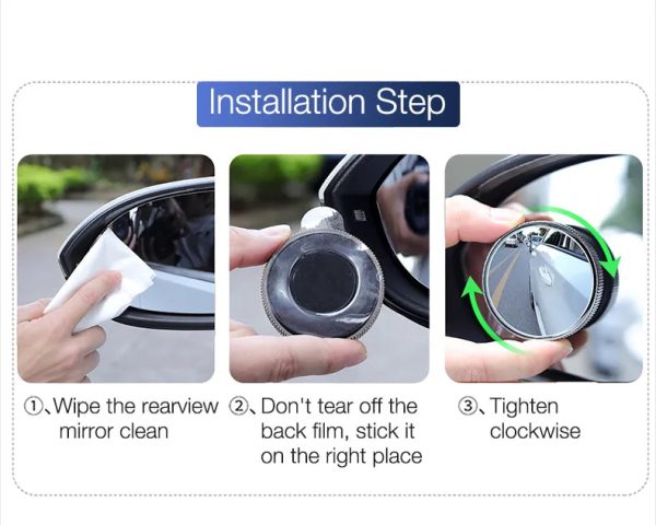 Car 360 Degree Wide Angle Blind Spot Mirror Car 360 Degree Wide Angle Blind Spot Mirror