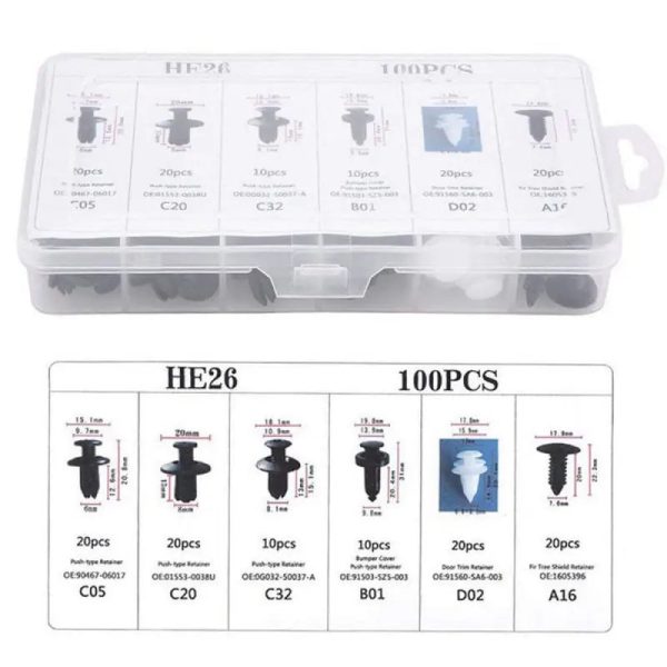 Car Fastener Clip Mixed Pack Car Fastener Clip Mixed Pack