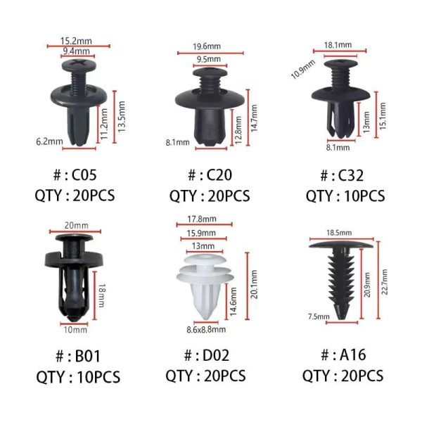 Car Fastener Clip Mixed Pack Car Fastener Clip Mixed Pack