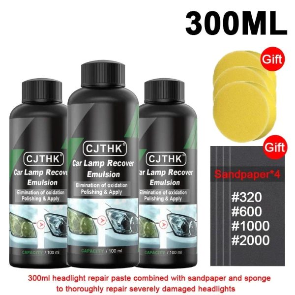Car Headlight Polishing Kit