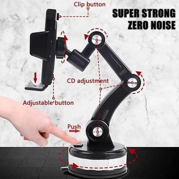 Car Suction Cup Adjustable Mobile Holder Car Suction Cup Adjustable Mobile Holder