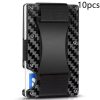 Carbon Fiber Wallet - Rfid Blocking Metal Card Holder Carbon Fiber Wallet - Rfid Blocking Metal Card Holder