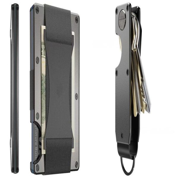 Carbon Fiber Wallet - Rfid Blocking Metal Card Holder Carbon Fiber Wallet - Rfid Blocking Metal Card Holder