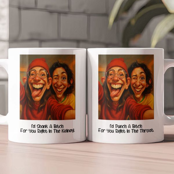 Caricature Your Photo Best Friends - Custom Cartoon Drawing From Photo - Personalized Photo Mug Caricature Your Photo Best Friends - Custom Cartoon Drawing From Photo - Personalized Photo Mug
