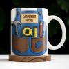 Carpenter Daniel Hammer, Tape Measure, Pencil, Saw - Personalized Custom Coffee Mug - JBS006_MG Carpenter Daniel Hammer, Tape Measure, Pencil, Saw - Personalized Custom Coffee Mug - JBS006_MG