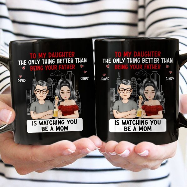 Cartoon Better Than Being Your Mother Father - Gift For Daughter, Gift For Son - Personalized Mug Cartoon Better Than Being Your Mother Father - Gift For Daughter, Gift For Son - Personalized Mug