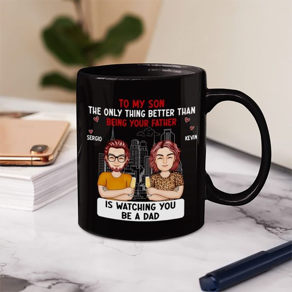 Cartoon Better Than Being Your Mother Father - Gift For Daughter, Gift For Son - Personalized Mug Cartoon Better Than Being Your Mother Father - Gift For Daughter, Gift For Son - Personalized Mug