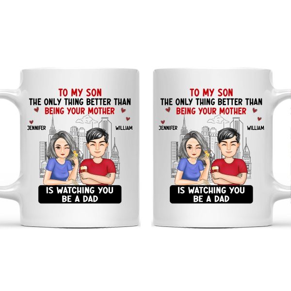 Cartoon Better Than Being Your Mother Father - Gift For Daughter, Gift For Son - Personalized Mug Cartoon Better Than Being Your Mother Father - Gift For Daughter, Gift For Son - Personalized Mug