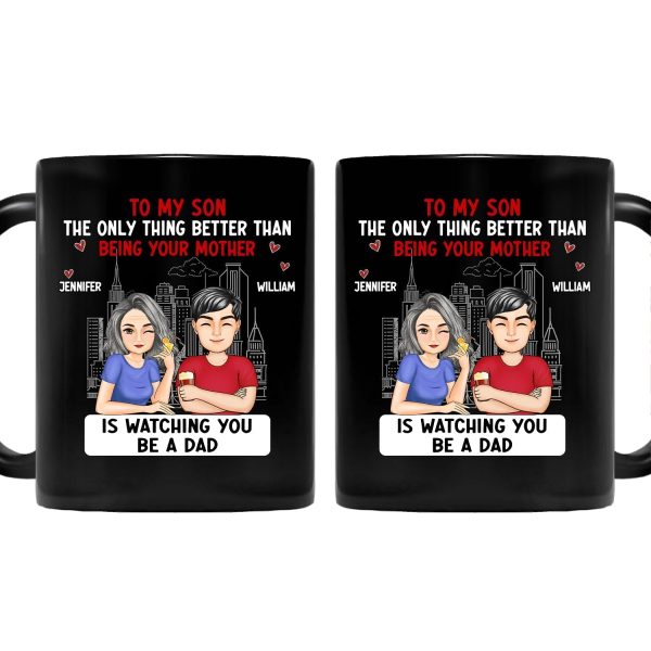 Cartoon Better Than Being Your Mother Father - Gift For Daughter, Gift For Son - Personalized Mug Cartoon Better Than Being Your Mother Father - Gift For Daughter, Gift For Son - Personalized Mug