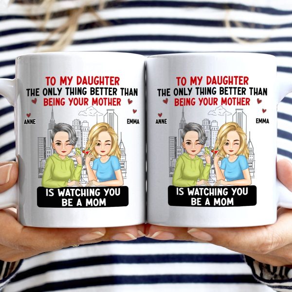 Cartoon Better Than Being Your Mother Father - Gift For Daughter, Gift For Son - Personalized Mug Cartoon Better Than Being Your Mother Father - Gift For Daughter, Gift For Son - Personalized Mug