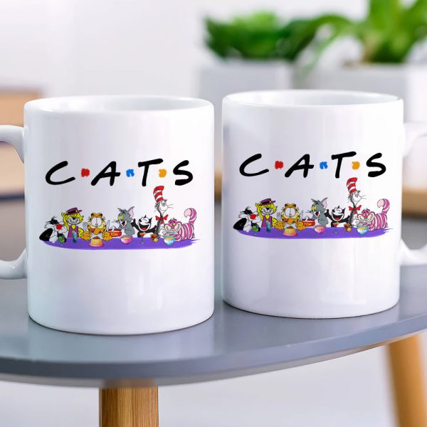 Cartoon Cats Coffee Mug 04ACDT240723 Cartoon Cats Coffee Mug 04ACDT240723
