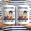 Cartoon Couple After Years You're Still Hotter Than This Coffee - Gift For Couples - Personalized Mug Cartoon Couple After Years You're Still Hotter Than This Coffee - Gift For Couples - Personalized Mug