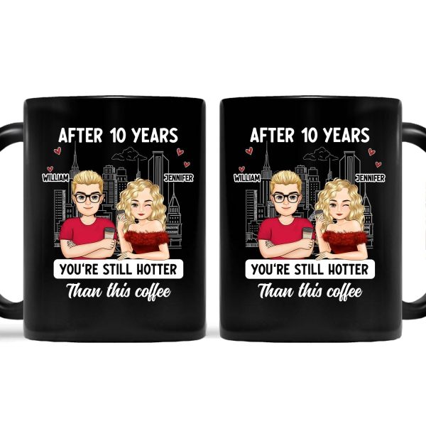 Cartoon Couple After Years You're Still Hotter Than This Coffee - Gift For Couples - Personalized Mug Cartoon Couple After Years You're Still Hotter Than This Coffee - Gift For Couples - Personalized Mug