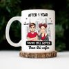 Cartoon Couple After Years You're Still Hotter Than This Coffee - Gift For Couples - Personalized Mug Cartoon Couple After Years You're Still Hotter Than This Coffee - Gift For Couples - Personalized Mug