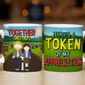 Cartoon Couple Mug - Personalized Gifts For Couple 04totn310525hg