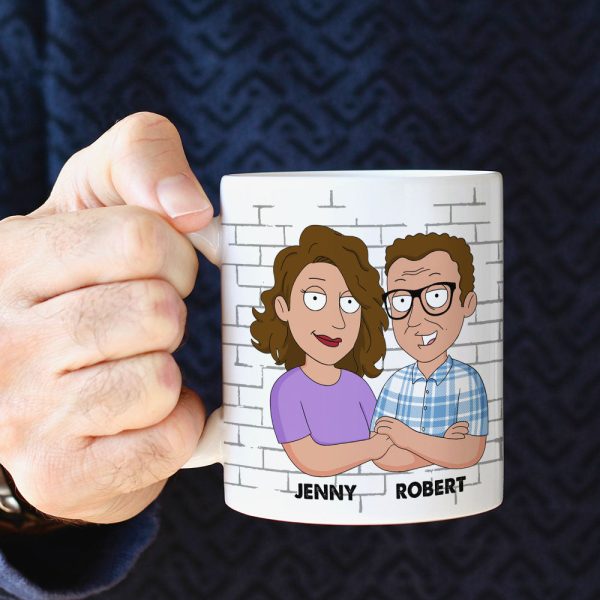 Cartoon Dad And Annoying Kid, Personalized Coffee Mug DR-WHM-01dnpo030523 Cartoon Dad And Annoying Kid, Personalized Coffee Mug DR-WHM-01dnpo030523