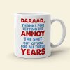 Cartoon Dad And Annoying Kid, Personalized Coffee Mug DR-WHM-01dnpo030523 Cartoon Dad And Annoying Kid, Personalized Coffee Mug DR-WHM-01dnpo030523