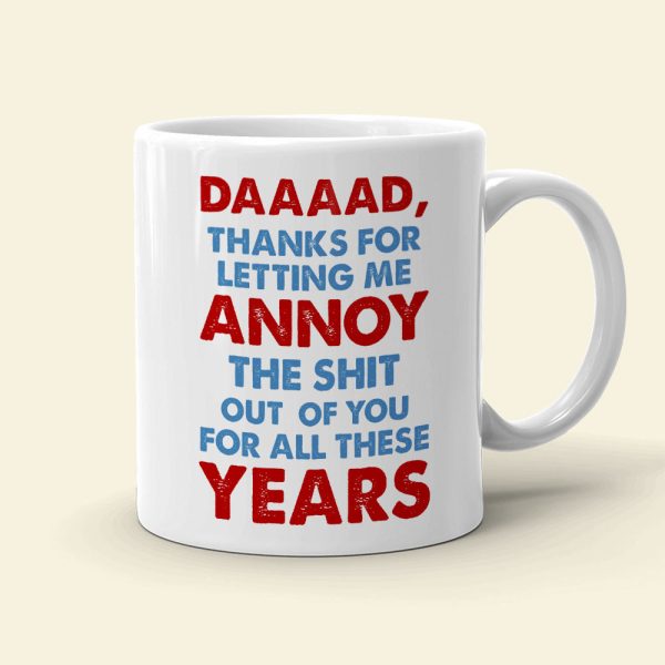 Cartoon Dad And Annoying Kid, Personalized Coffee Mug DR-WHM-01dnpo030523 Cartoon Dad And Annoying Kid, Personalized Coffee Mug DR-WHM-01dnpo030523