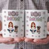 Cartoon Dog Mom Lovely Chibi - Personalized 3D Inflated Effect Ceramic Mug - Gift For Dog Lovers | CLP15 NA94
