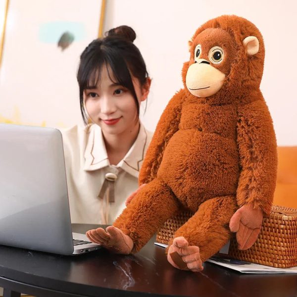Cartoon Gorilla Plush Toy - Soft, Cuddly Companion for Kids & Decor Cartoon Gorilla Plush Toy - Soft, Cuddly Companion for Kids & Decor
