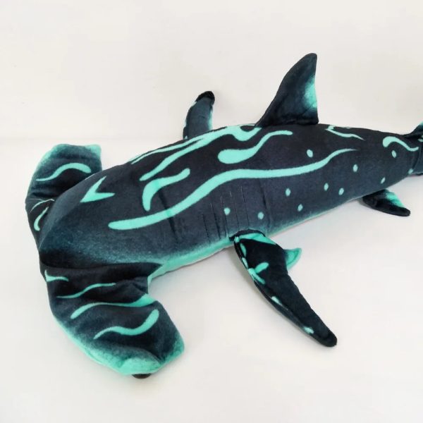 Cartoon Hammer Shark Plush Toy - Adorable Sea Creature Pillow for Kids