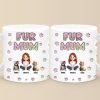 Cartoon Pet Fur Mom Lovely Chibi - Personalized 3D Inflated Effect Ceramic Mug - Gift For Pet Lovers | CLP15 NA94 Cartoon Pet Fur Mom Lovely Chibi - Personalized 3D Inflated Effect Ceramic Mug - Gift For Pet Lovers | CLP15 NA94