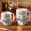 Cat Dad Admit It Life Would Be Boring Without Me - Personalized White Edge-to-Edge Mug Cat Dad Admit It Life Would Be Boring Without Me - Personalized White Edge-to-Edge Mug