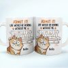 Cat Dad Admit It Life Would Be Boring Without Me - Personalized White Edge-to-Edge Mug Cat Dad Admit It Life Would Be Boring Without Me - Personalized White Edge-to-Edge Mug