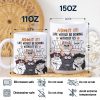 Cat Dad Admit It Life Would Be Boring Without Me - Personalized White Edge-to-Edge Mug Cat Dad Admit It Life Would Be Boring Without Me - Personalized White Edge-to-Edge Mug