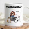 Cat Lover Personalized White Ceramic Mug for Cat Lovers, Custom Gift for Cat Lover