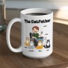 Cat Lover Personalized White Ceramic Mug for Cat Lovers, Custom Gift for Cat Lover