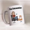 Cat Lover Personalized White Ceramic Mug for Cat Lovers, Custom Gift for Cat Lover