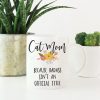 Cat Mom Because Badass Isn't an Official Title Coffee Mug Funny Cat Lover Gift Cat Mom Because Badass Isn't an Official Title Coffee Mug Funny Cat Lover Gift