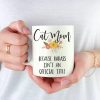 Cat Mom Because Badass Isn't an Official Title Coffee Mug Funny Cat Lover Gift Cat Mom Because Badass Isn't an Official Title Coffee Mug Funny Cat Lover Gift