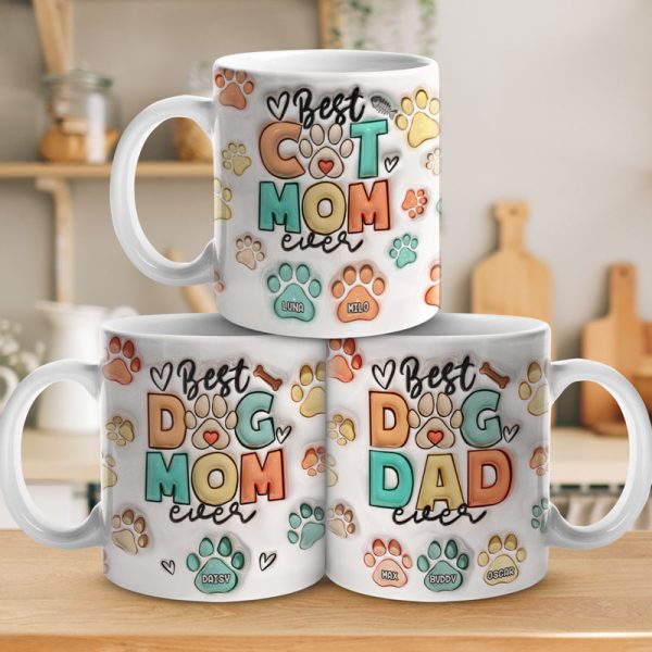 Cat Mom Eat Drink And Be Merry - Dog & Cat Personalized Custom 3D Inflated Effect Printed Mug - Christmas Gift For Pet Owners, Pet Lovers Cat Mom Eat Drink And Be Merry - Dog & Cat Personalized Custom 3D Inflated Effect Printed Mug - Christmas Gift For Pet Owners, Pet Lovers