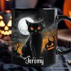 Cat Night Halloween Personalized Mug, Spooky Horror Gift with Custom Name Cat Night Halloween Personalized Mug, Spooky Horror Gift with Custom Name