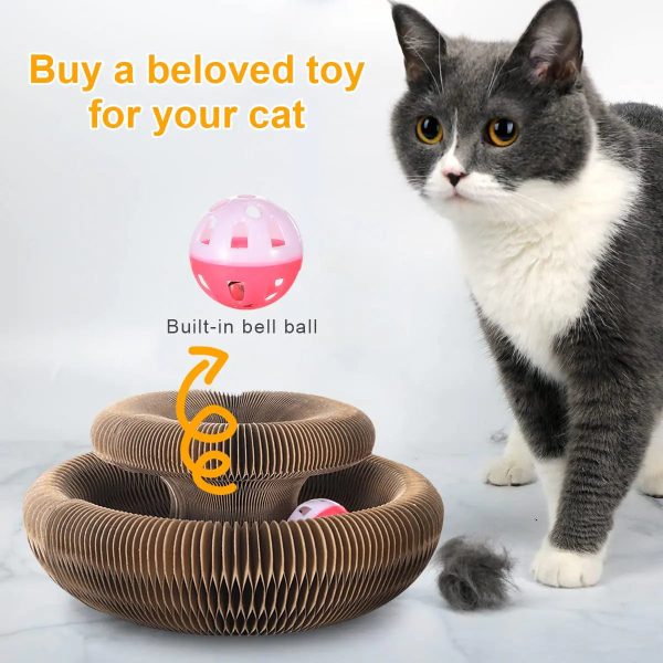 Cat Scratch Board With Bell Cat Scratch Board With Bell