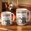 Catffeinated Funny Cartoon Cats - Gift For Cat Lovers, Cat Mom, Cat Dad - Personalized White Edge-to-Edge Mug Catffeinated Funny Cartoon Cats - Gift For Cat Lovers, Cat Mom, Cat Dad - Personalized White Edge-to-Edge Mug