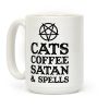 Cats Coffee Satan & Spells Coffee Mug Cats Coffee Satan & Spells Coffee Mug